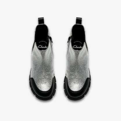 Evyn Chelsea Kid Silver Patent