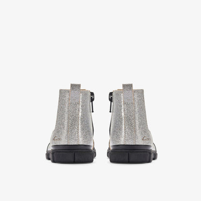 Evyn Chelsea Toddler Silver Patent