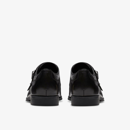 Paulton Monk Black Leather