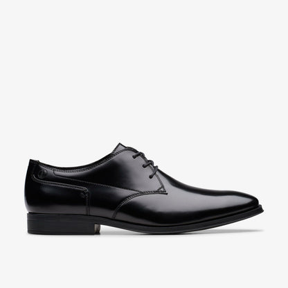Paulton Lace Black Hi Shine Leather