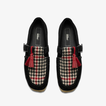 Wallabee T Bar Black Tweed Combination