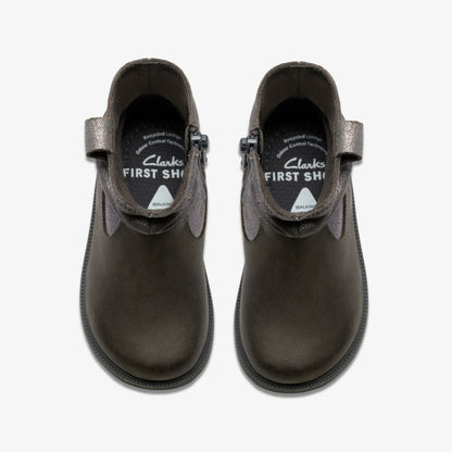Oaklyn Top Toddler Pewter Suede