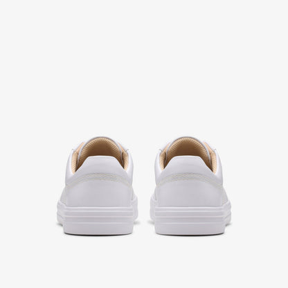 Makea Court White Leather
