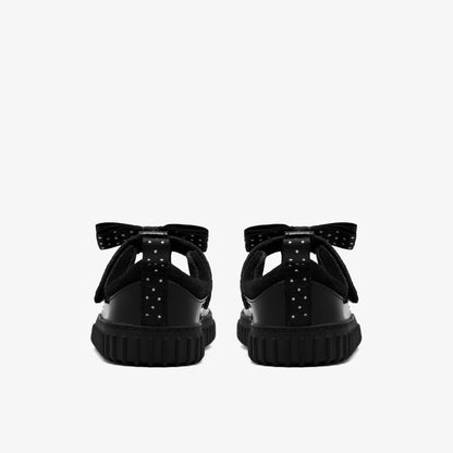 Cove Bow Toddler Black Patent