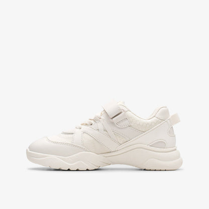 Feather Pace Kid White