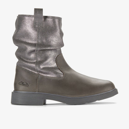 Oaklyn Top Kid Pewter Suede