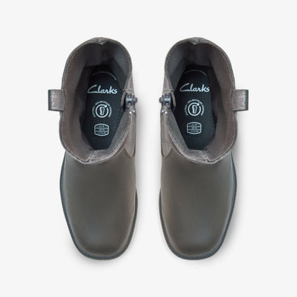 Oaklyn Top Kid Pewter Suede
