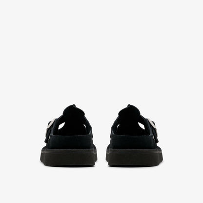 Solsbury Mule Black Suede