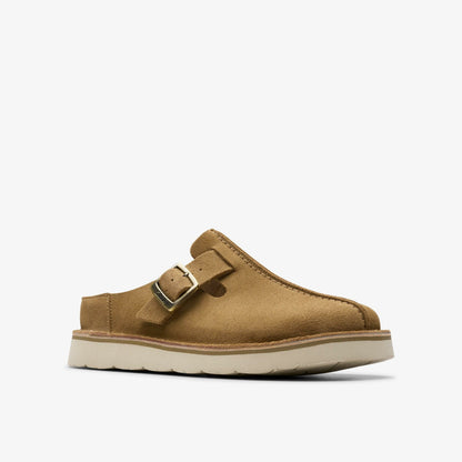 Solsbury Mule Dark Sand Suede