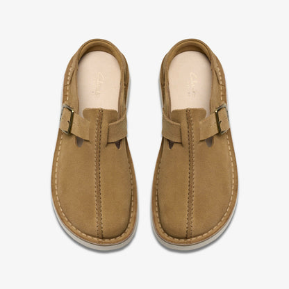 Solsbury Mule Dark Sand Suede