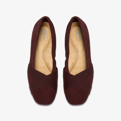 Jazmynn Gem Merlot Suede