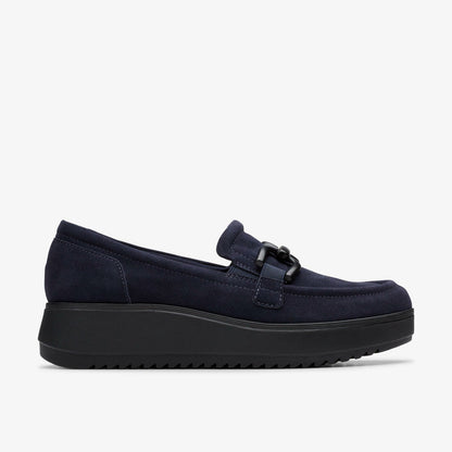 Zylah Top Navy Suede