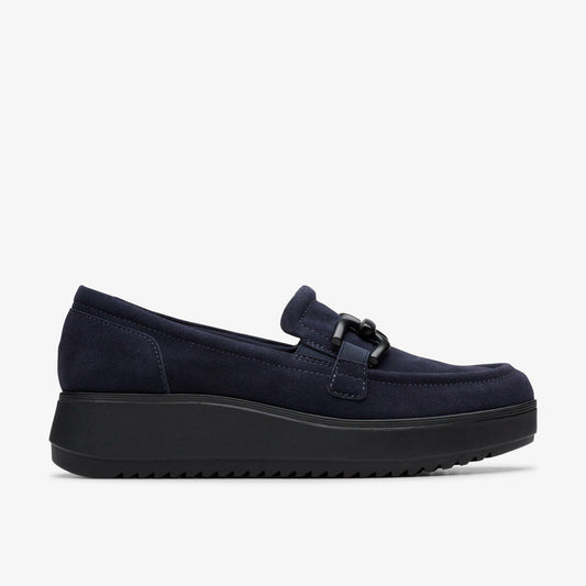 Zylah Top Navy Suede