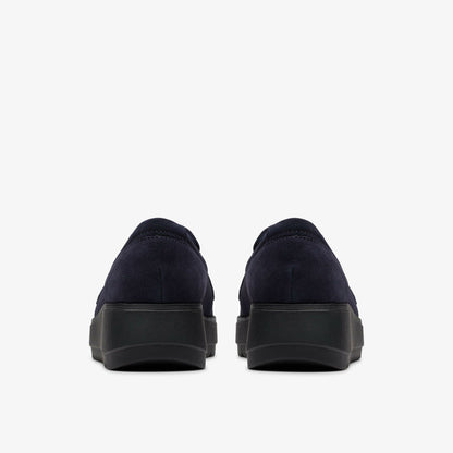 Zylah Top Navy Suede