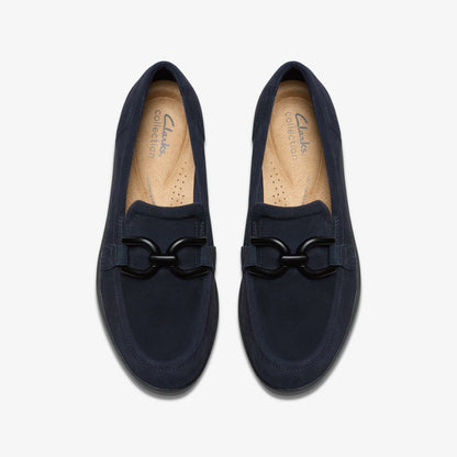 Zylah Top Navy Suede
