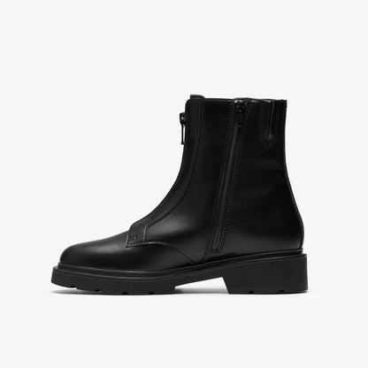 Lauryl Zip Black Leather