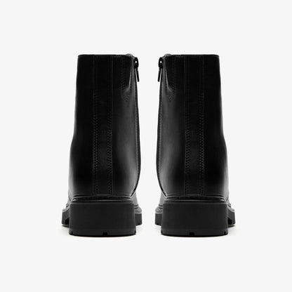 Lauryl Zip Black Leather