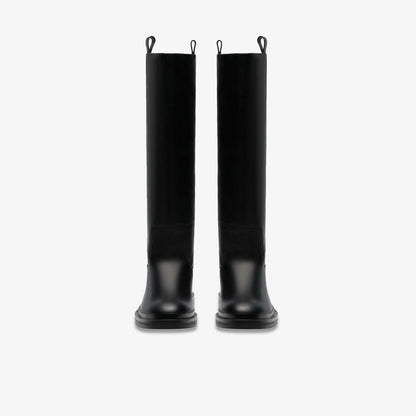 Previa Hi Black Leather