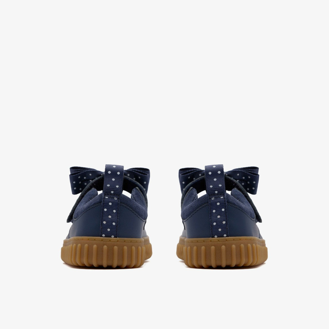 Cove Bow Toddler Navy Leather