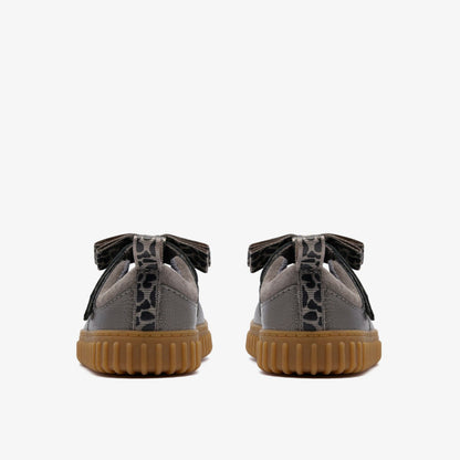 Cove Bow Toddler Silver Metallic