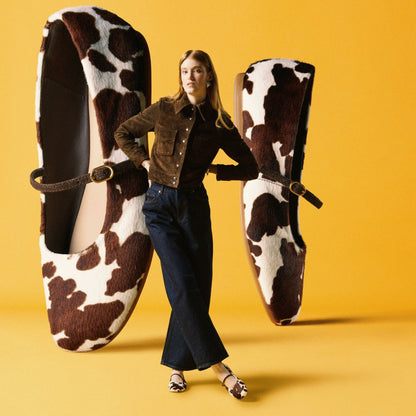 Livia Sky Cow Print