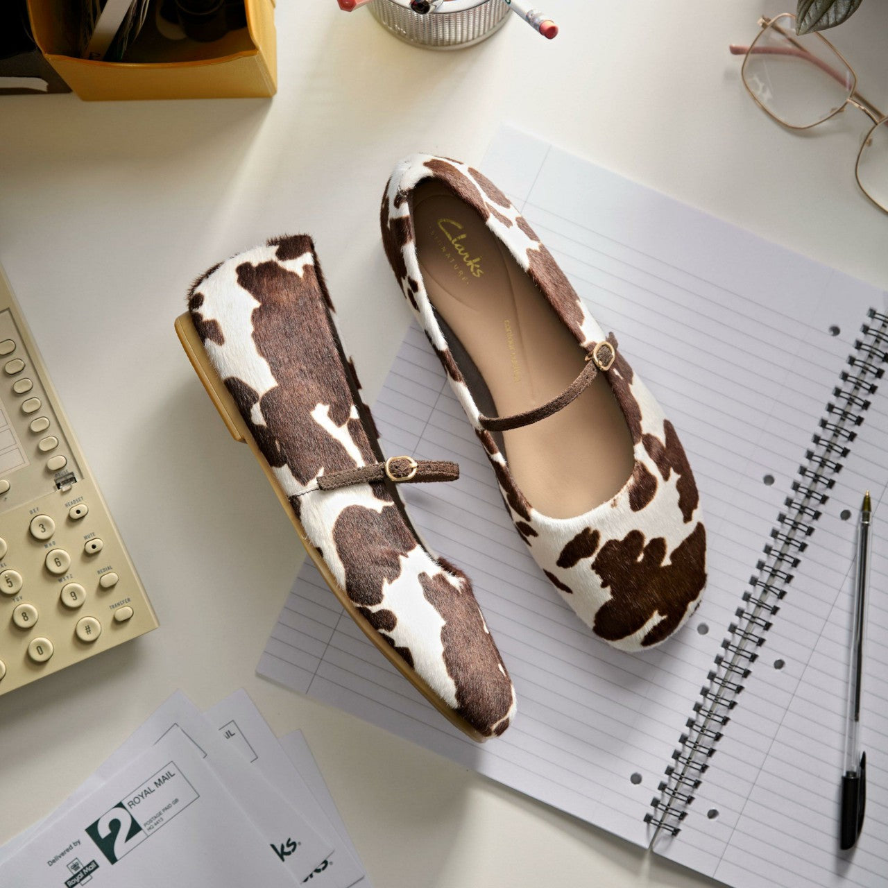 Livia Sky Cow Print
