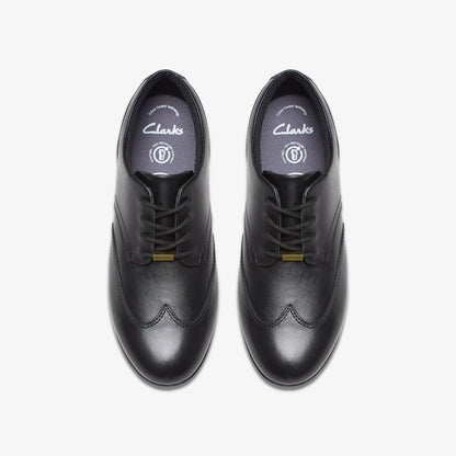 Finja Wing Youth Black Leather