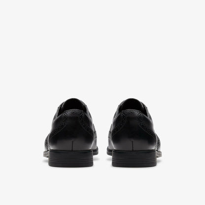 Jonwin Wing Youth Black Leather