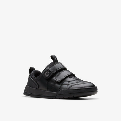 Laser Cross Kid Black Leather