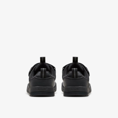 Laser Cross Kid Black Leather