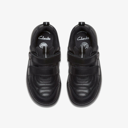 Laser Cross Kid Black Leather