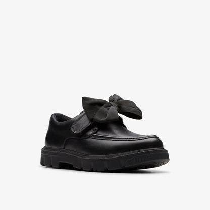 Lorcam Bow Kid Black Leather