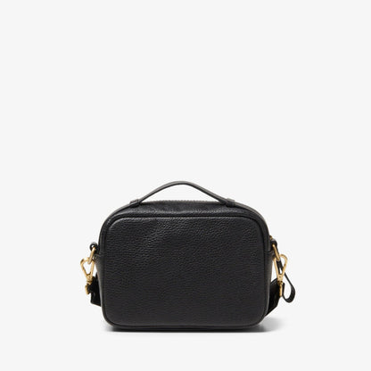 Camera Cross Black Leather