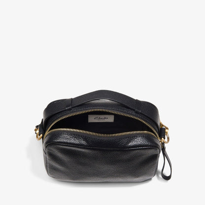 Camera Cross Black Leather