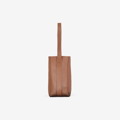 Bucket Tote Tan Leather