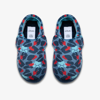 Fluffy Snug Kid Blue Camo Combination