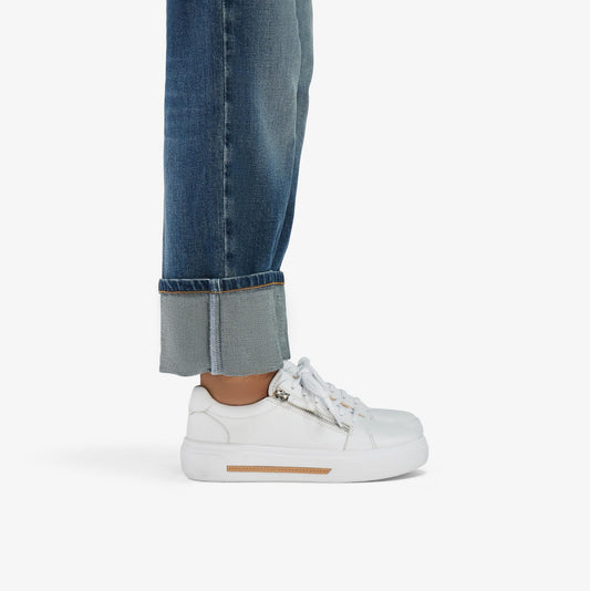 Hollyrose Zip White Leather - US 7963