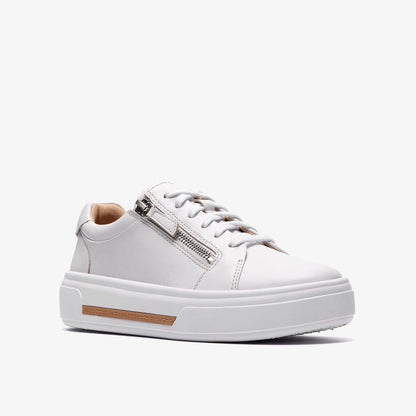 Hollyrose Zip White Leather - US 7963