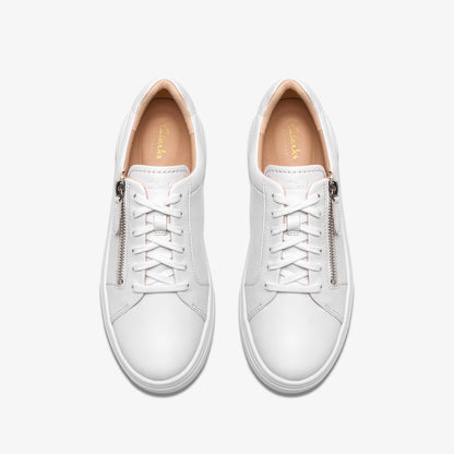 Hollyrose Zip White Leather - US 7963