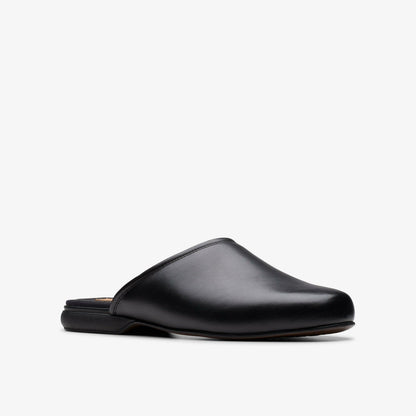 Harston Mule Black Leather