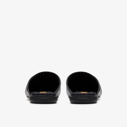 Harston Mule Black Leather
