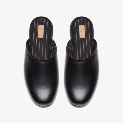 Harston Mule Black Leather
