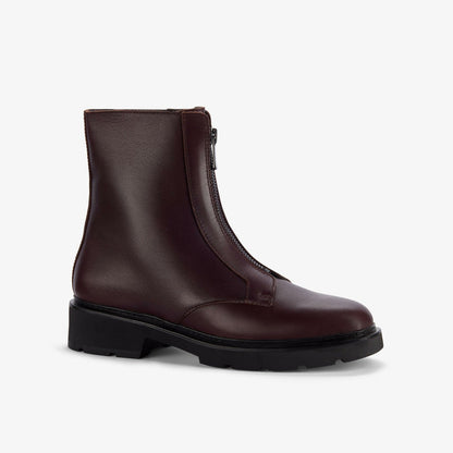 Lauryl Zip Merlot Leather