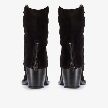 Jesse Mid Black Suede