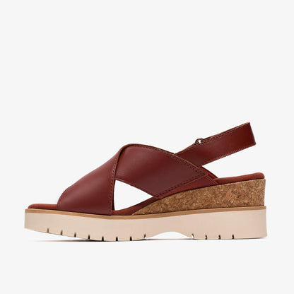 Diaz Cross Burnt Orange Leather - US 9181