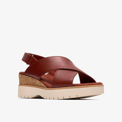 Diaz Cross Burnt Orange Leather - US 9181