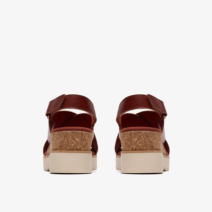 Diaz Cross Burnt Orange Leather - US 9181