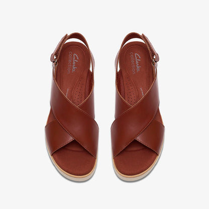 Diaz Cross Burnt Orange Leather - US 9181