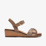 Kacha Twist Taupe Combination Leather - US 7190