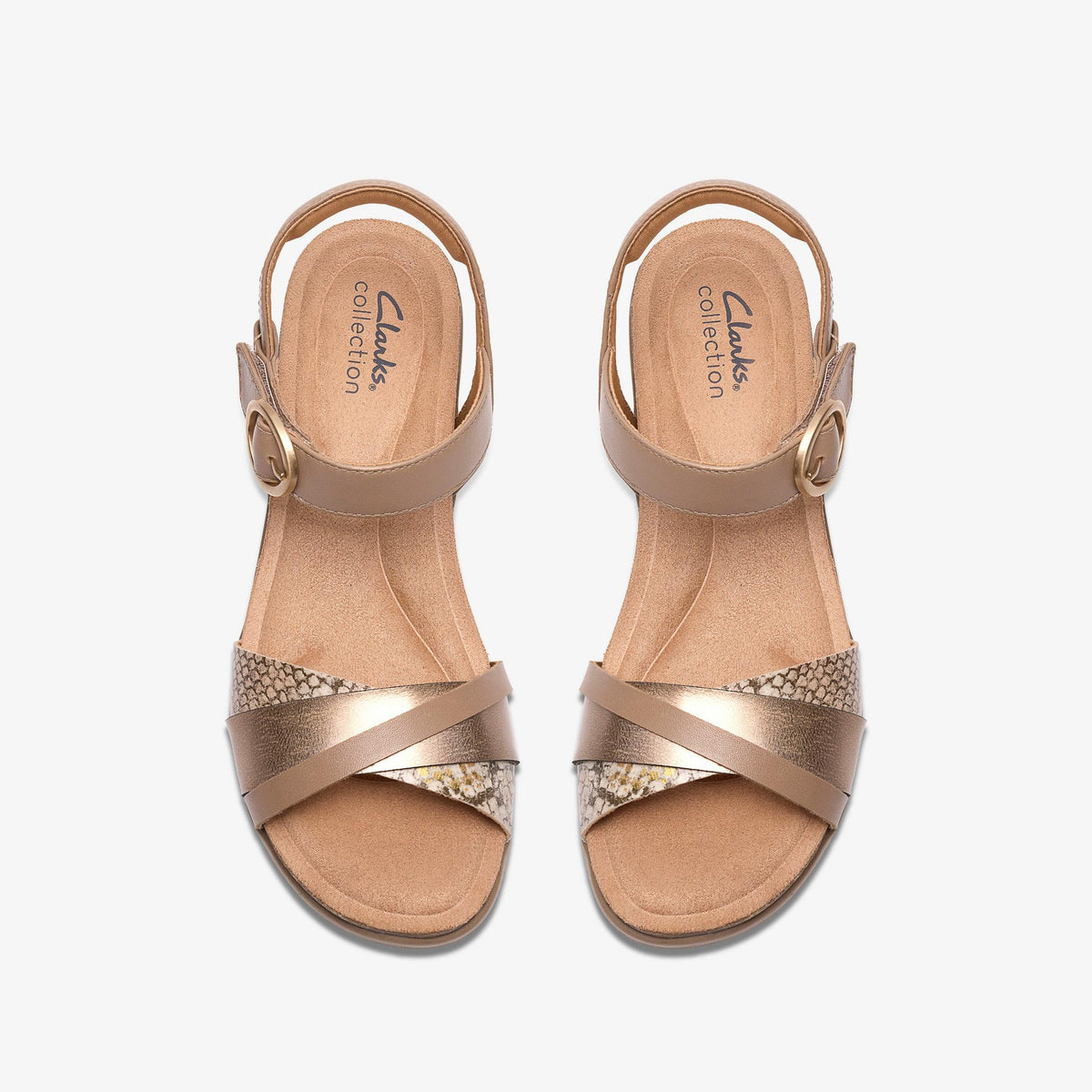 Kacha Twist Taupe Combination Leather - US 7190